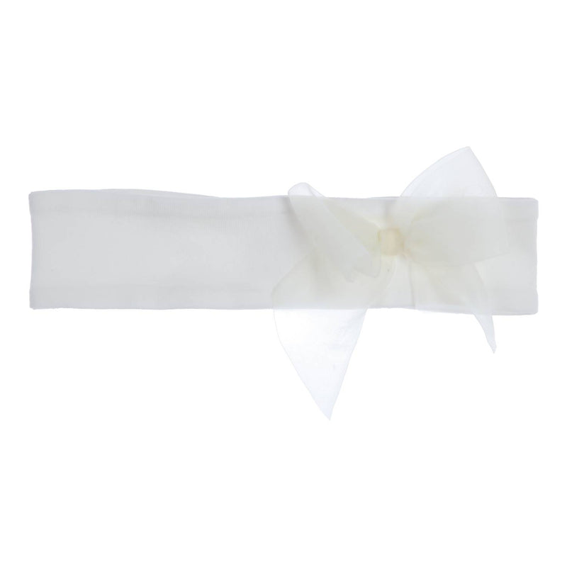 Headband Aerobic Bow Off White (451-5389-10)